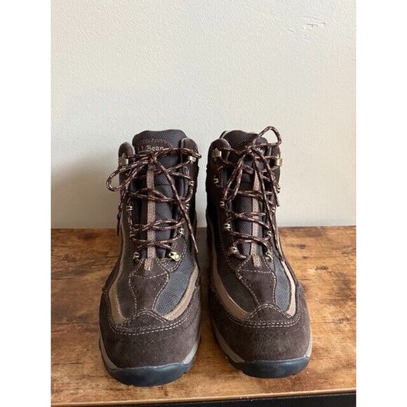 LL Bean Brown Suede Hiking Boot Men's Size 9.5 Trek 2.5 Prima Loft 258265 - Picture 6 of 7